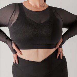 POPFLEX Midnight Black Sports Bra